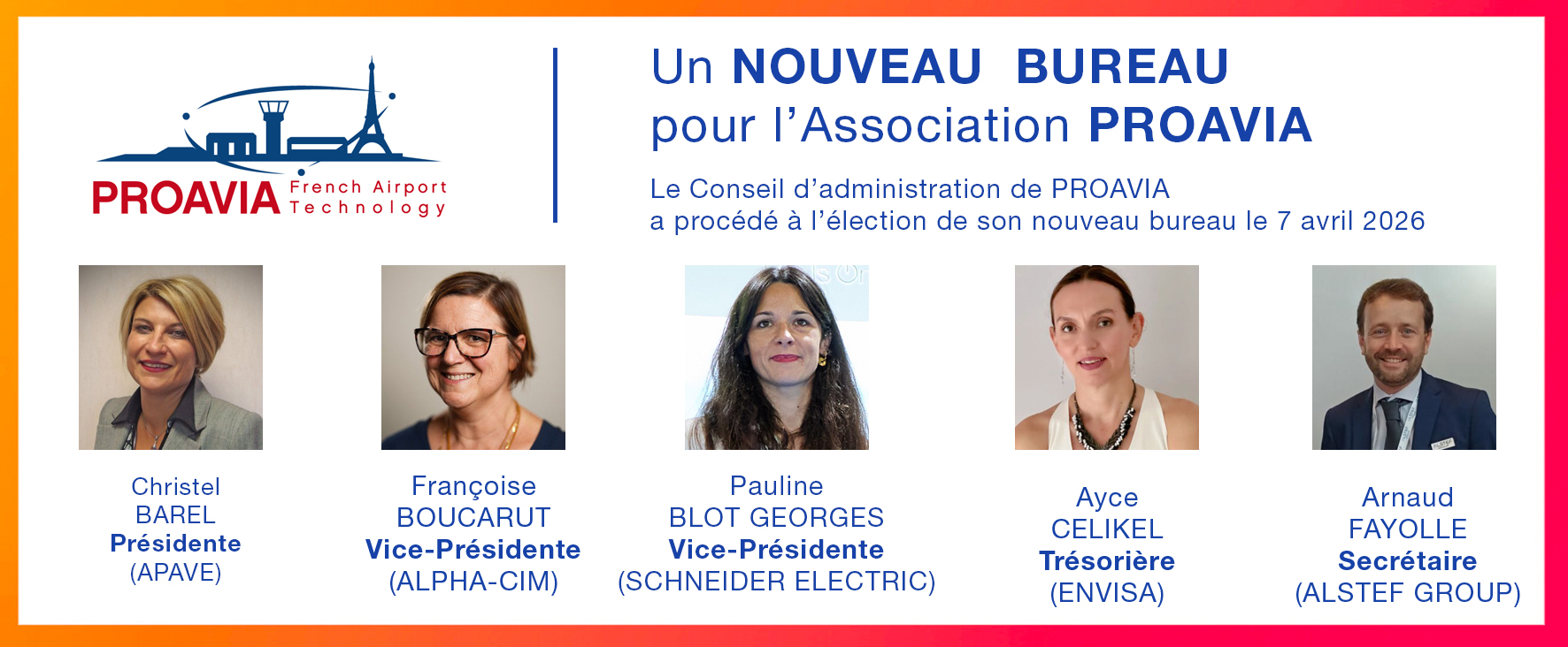 nouveau bureau proavia 2026